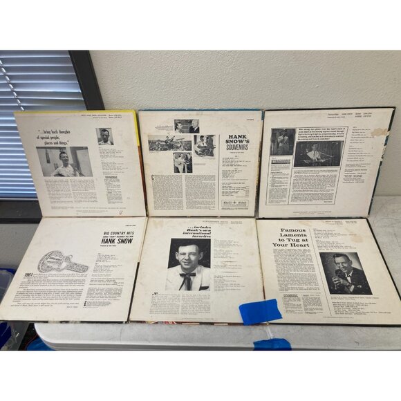 Lot of 6 Vintage Hank Snow Vinyl LP Records - Classic Country Album Bundle - Picture 8 of 14
